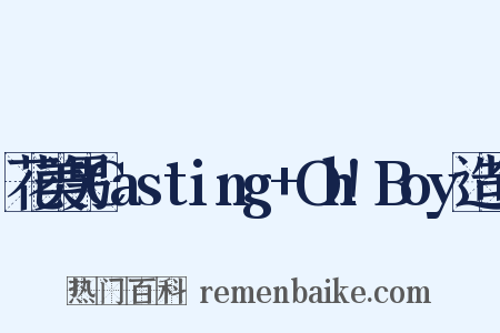 花美男Casting+Oh!Boy造句是什么意思的图片